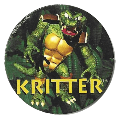3d rendering of Kritter as he appeared in Donkey Kong Country facing forward.