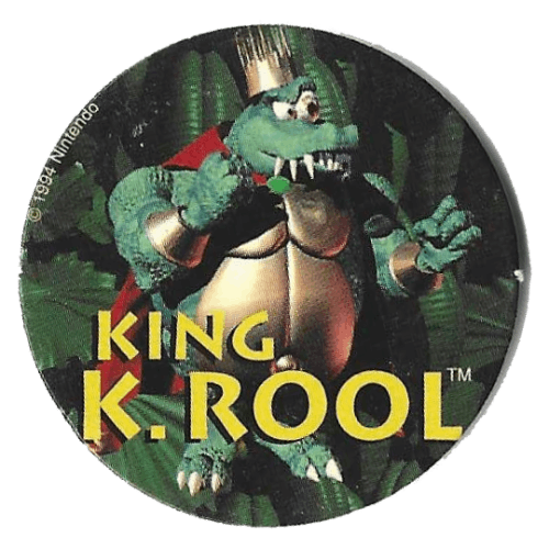 3d rendering of King K. Rool as he appeared in Donkey Kong Country facing slightly to his left.